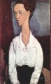 portrait de lunia czechowska en blouse blanche 1917 Amedeo Modigliani